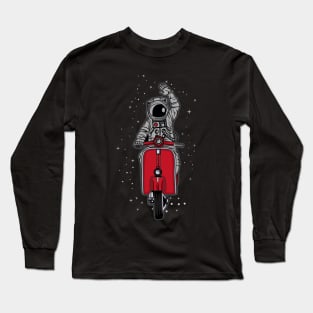 ASTRONAUT RIDE SCOOTER Long Sleeve T-Shirt